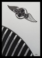 Morgan motor car bonnet badge