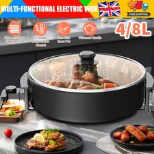 4/8L Electric Wok & Lid Non