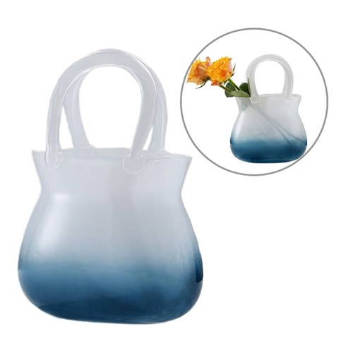 Unique clear glass vase - vase, fish