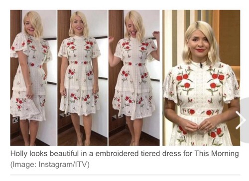 Frock frill stunning roses - &,