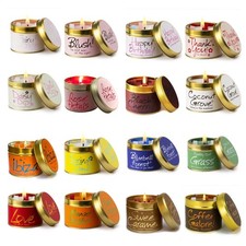 Lily Flame Candle, Lidded Tin