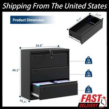 3-Drawer Lateral File Cabinet