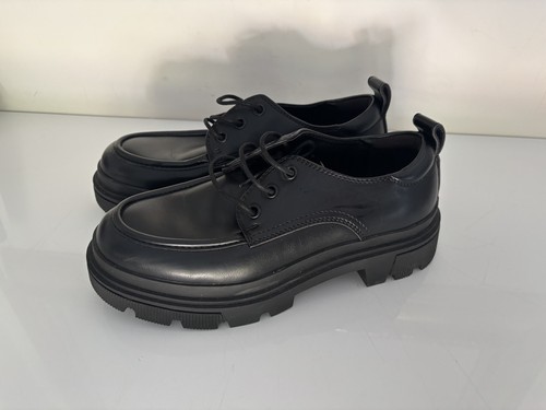 Zara men black leather - black,