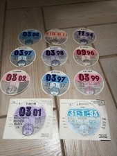 11 Road Tax Discs, same car