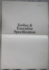 May 1969 Ford Zodiac & Executive specification Brochure