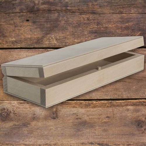 Shallow flat slim - flat, wooden