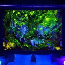 Blacklight Forest Wall Art