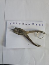 Vintage Square Hole Punch Tool – Railway Ticket / Paper Punch – Unmarked