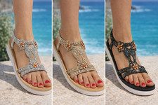 Womens Platform T-Bar Sandals