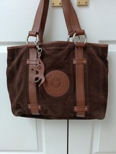 Kipling Large Suede Handbag In Brown