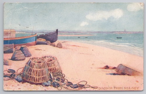 Bognor from selsey postcard - bognor,