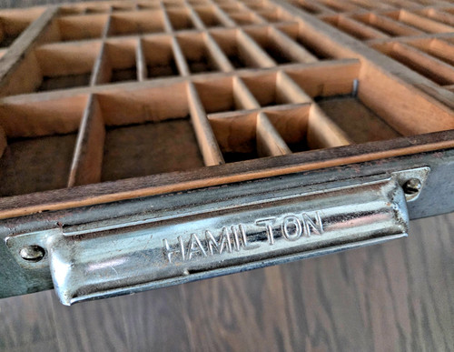 Vtg hamilton letterpress wood - hamilton,