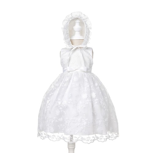Girls lace christening gown - girls,
