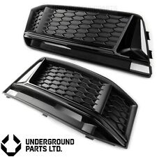AUDI S4 B9 FOG GRILLES BLACK