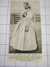 Beauty of rural Poland Polish peasant fashion costume C 1920