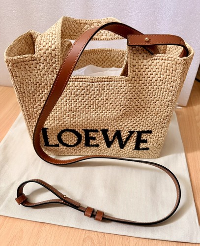 Loewe font mini raffia - loewe, 2way