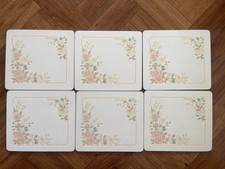 Boots Hedge Rose Large Rectangular Place Mats x 6 Set