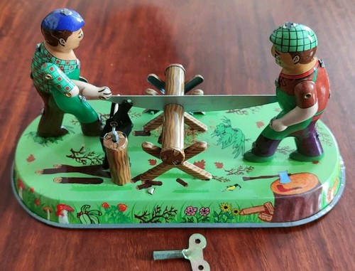 Retro tin collectible - collectible, wood