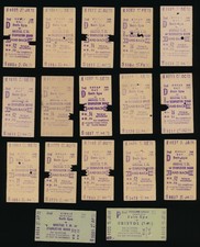17 British Rail Tickets From