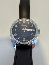 Slava Watch Mechanical Vintage Mens Wrist Watch 26 Jewels Rare Soviet USSR