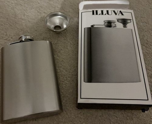 Illuva stainless steel hip - stainless,