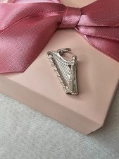 Vintage Sterling Silver Musical instrument Harp Charm