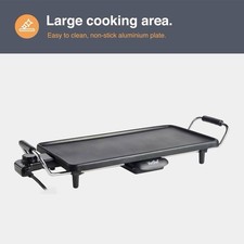 Vonshef Teppanyaki Grill 46x26 Non Stick thermostat