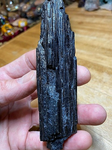 Black tourmaline crystal - tourmaline,