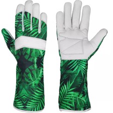 Leather gardening gloves - leather,
