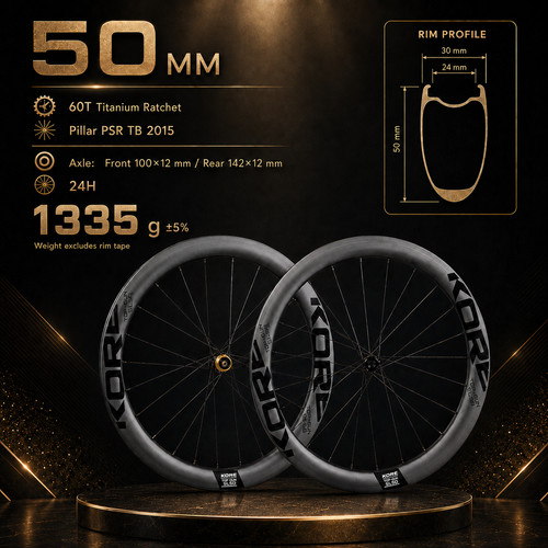 Kore 50mm carbon - wheelset, 700c