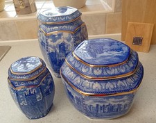 A Trio Of Ringtons Tea Blue