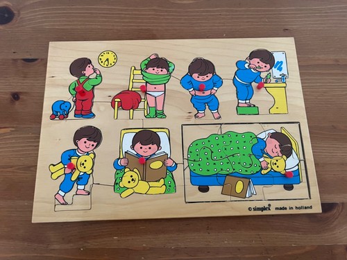 Simplex vintage wooden - wooden, jigsaw
