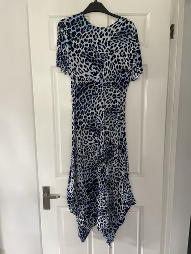 Blue white black leopard - m&s,