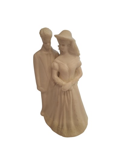 Vintage bisque bride groom - bisque,