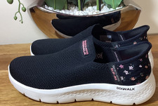 Skechers Go Walk Flex Sunset Rose Slip-Ins Trainer Size UK 6.5 New