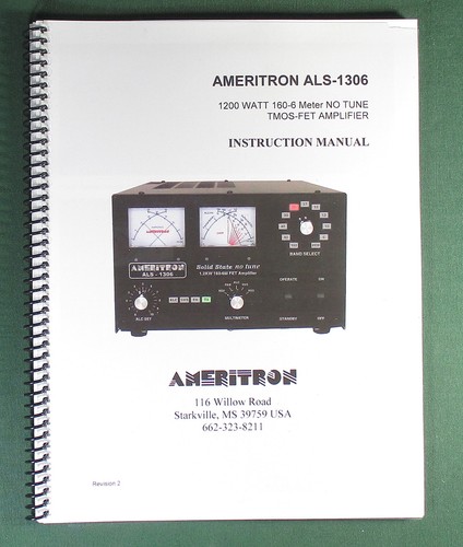 Ameritron als 1306 instruction - ameritron,