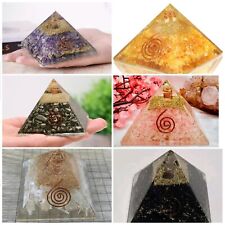 Wealth Success Orgonite Pyramid x6 Pure Copper Coil EMF Protection Positive