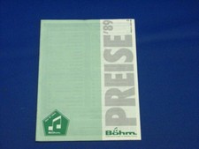 Dr. Boehm Price List 89