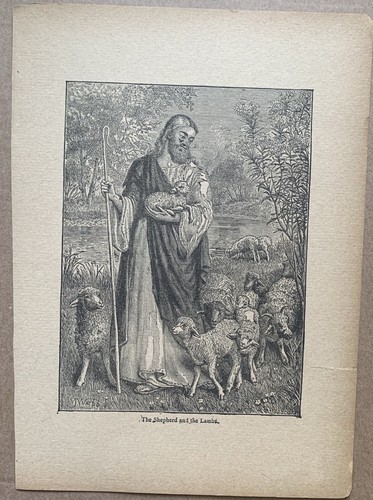 Antique gustave doré jesus - doré, &