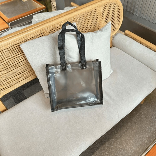 Transparent clear tote bag - clear, pvc