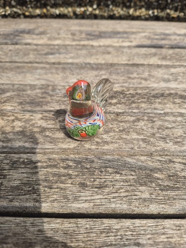 Milliefiori glass chicken - glass,