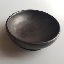 Vintage Real Ebony Wood French woodworking bowl black hardwood wood 8cm African