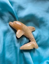 Stone Dolphin Figurine –