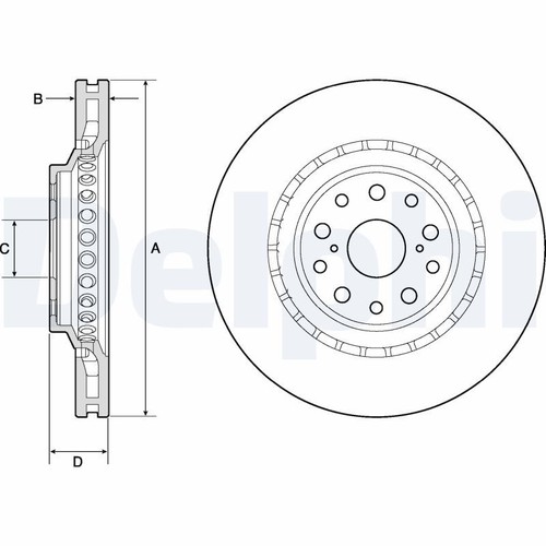 Front right brake - brake, delphi