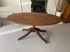 reproduction mahogany oval