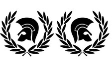 2x TROJAN LAUREL LEAF VINYL