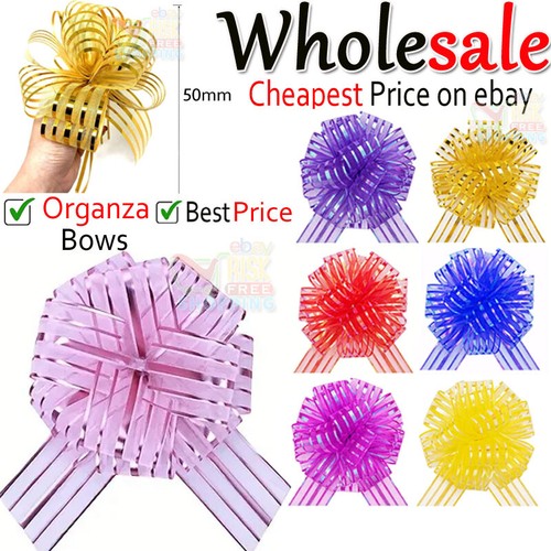 50mm large bow organza ribbon - organza,