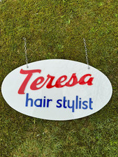 Teresa Hair Stylist Hairdresser Barber Beauty Salon Shop Advertising Sign