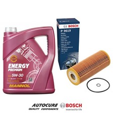 FOR SEAT ALHAMBRA 1.9 TDi 2000-2011 BOSCH SERVICE KIT OIL FILTER & 5L MANNOL OIL