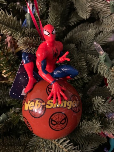 Spider man bauble - on,